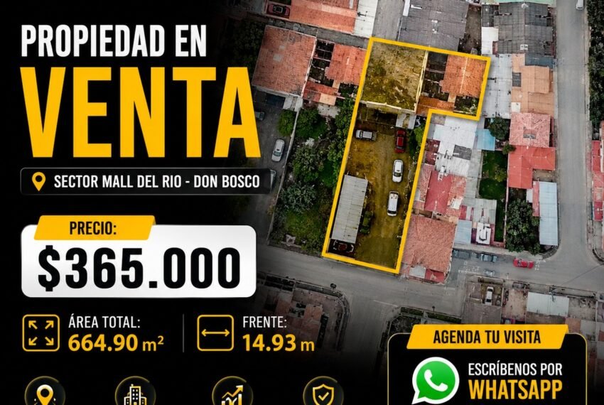 propiedad por el Mall del Río